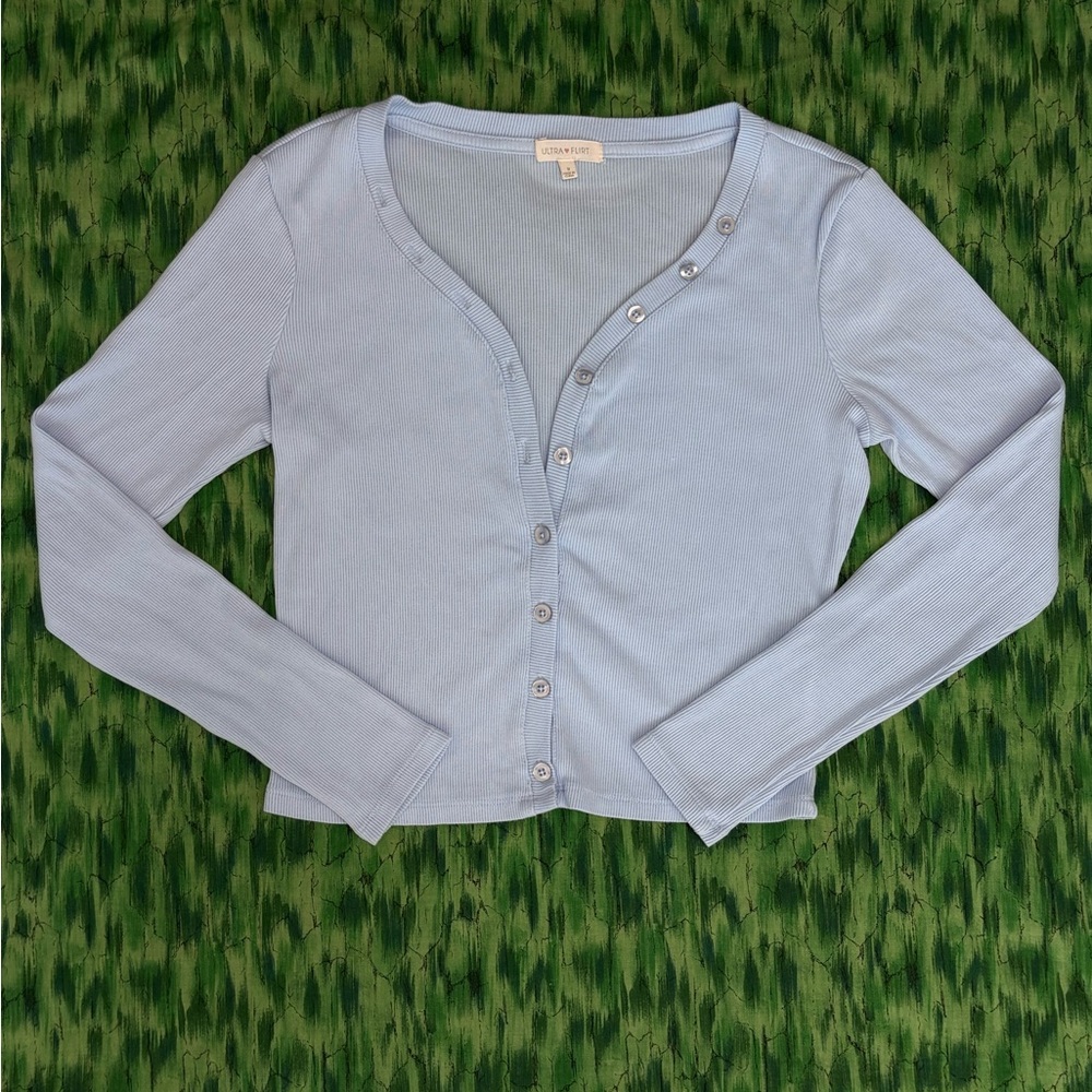 Ultra Flirt Sky Blue Top